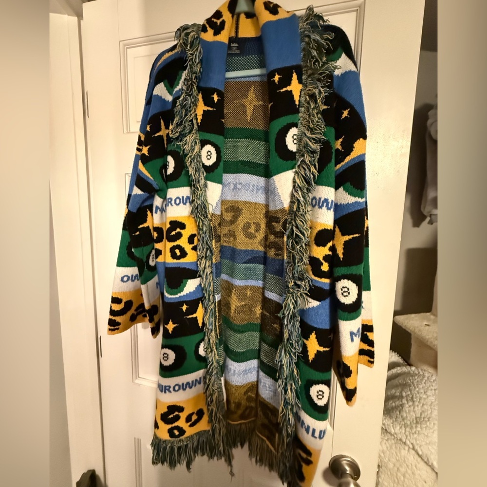 Dressed in LaLa Make your own luck fringe cardigan